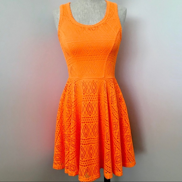 Express Dresses & Skirts - Express bright orange sleeveless mini dress🔥